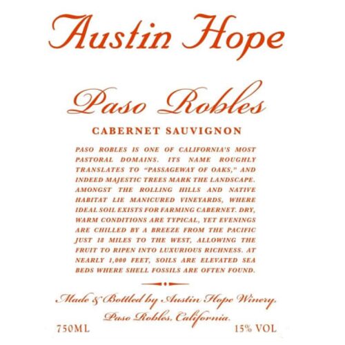 Austin Hope Cabernet Sauvignon