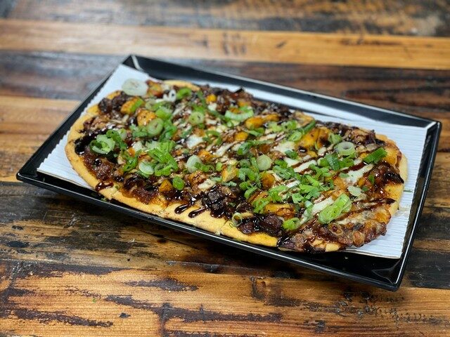 Burnt End & Peach Flatbread