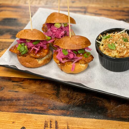 Korean BBQ Chicken Sliders