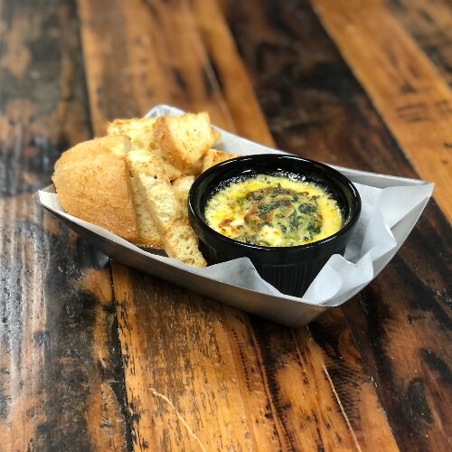 Spinach Dip and Toasted Bread